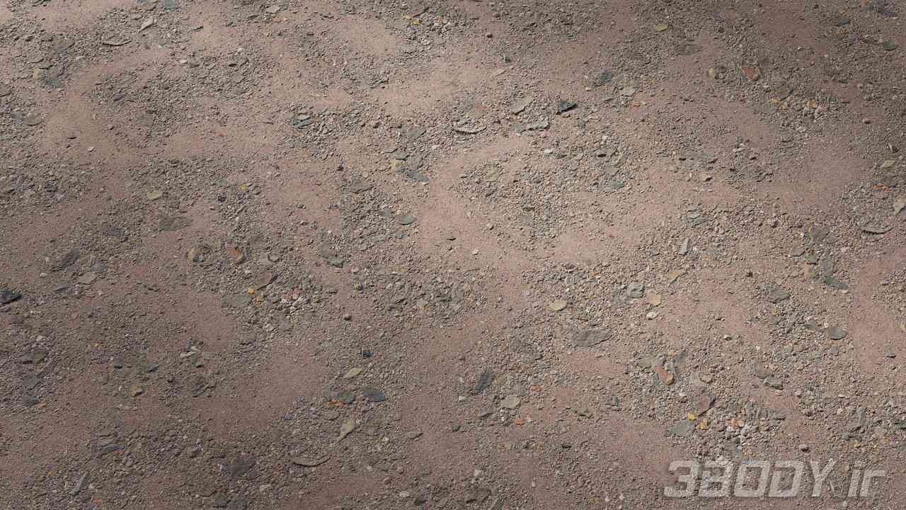 متریال سنگ ریزه gravel ground عکس 1